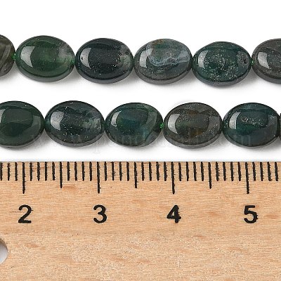 Природные моховой агат бисер нитей G-Z006-A41-1