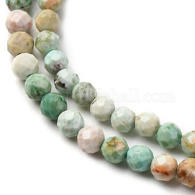 Бусы натуральная перуанская бирюза (яшма) G-A276-C13-3mm-1