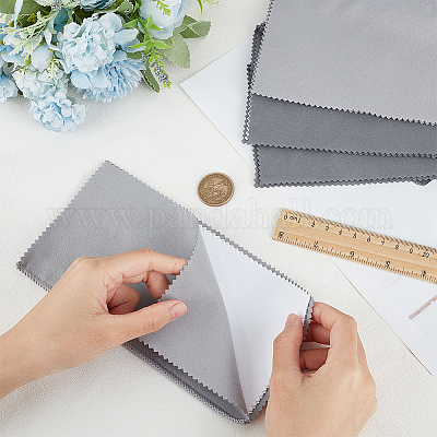 4 лист 2 цвета 4 слоя ткани для полировки серебра AJEW-BBC0002-18-1