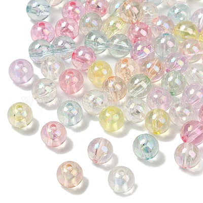 Прозрачные акриловые бусины OACR-B031-06-10mm-1