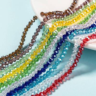 Chapelets de perles en verre électroplaqué&nbsp;EGLA-X0007-01C-4mm-1