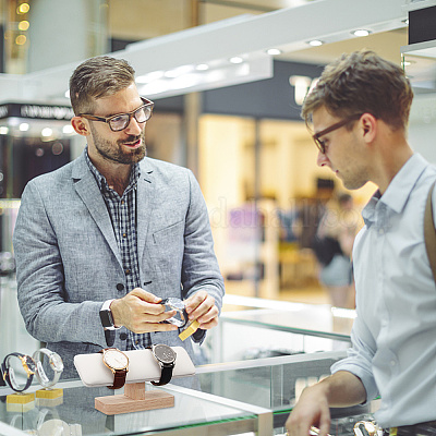 Витрины браслета искусственной кожи пу BDIS-WH0006-007-1