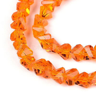 Прозрачные стеклянные бусины GLAA-N018-4mm-07-1