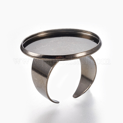 Anelli gemelli in ottone&nbsp;KK-F762-14B-25mm-1