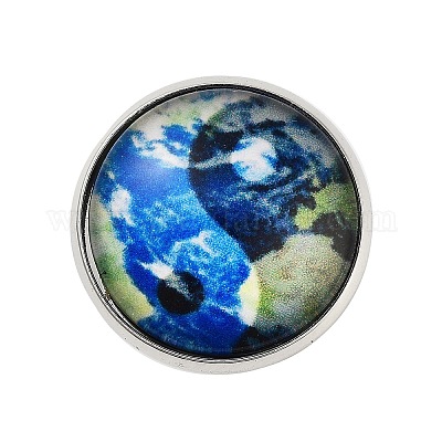 Круглые стеклянные броши JEWB-A022-02B-1