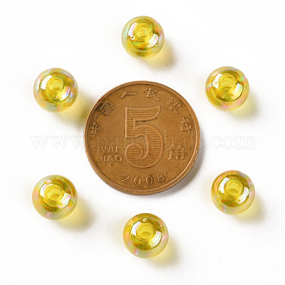 Прозрачные акриловые бусины MACR-S370-B8mm-717-1