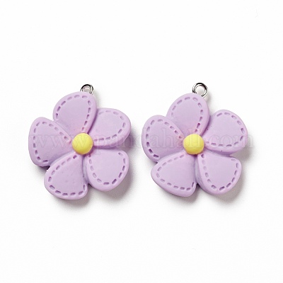 Подвески из непрозрачной смолы RESI-E024-01P-04-1