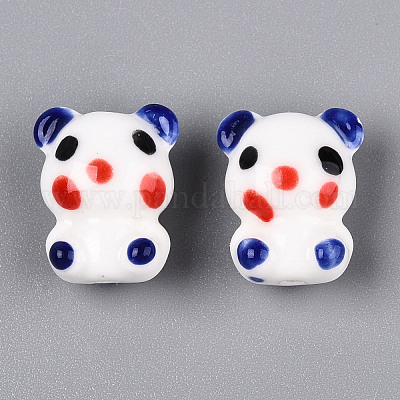 Фарфора ручной работы шарик нити PORC-N011-02C-1