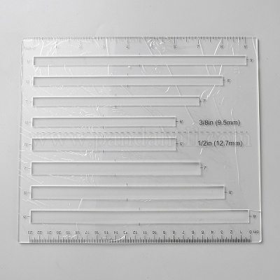 Шаблоны для стежки акриловых молний DIY-WH0591-055-1