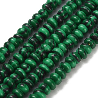 Синтетического малахита бисер нитей G-Z110-B02-2x4mm-1