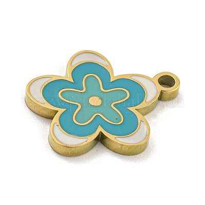 Эмалевые подвески из хирургической нержавеющей стали 316 STAS-M073-17G-1