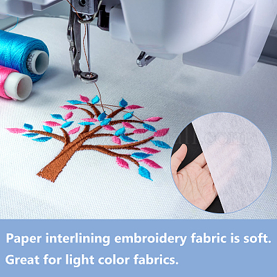 120 лист бумаги с флизелиновой тканью для вышивания&nbsp;DIY-WH0491-76B-1