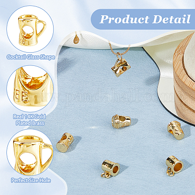 DIY 8шт 4 стиля латунные кофейные чашки подвески и бусины бижутерия фурнитура наборы DIY-HS0001-12-1