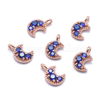 Латунь подвески&nbsp;ZIRC-J040-35RG-01-NR-1