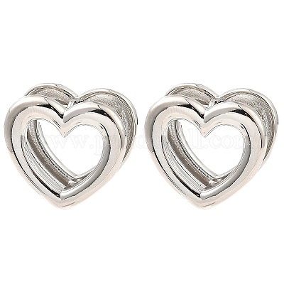 Латунные серьги обруча EJEW-I289-01P-1