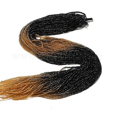 Прозрачный градиент цвета стеклянные бусины пряди GLAA-H021-01A-07-1