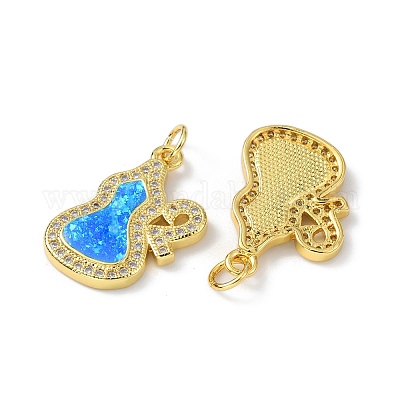 Латунные микро проложить кубического циркония подвески KK-A197-30G-1