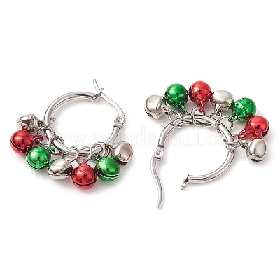 Серьги-кольца из нержавеющей стали 304 EJEW-JE06066-1