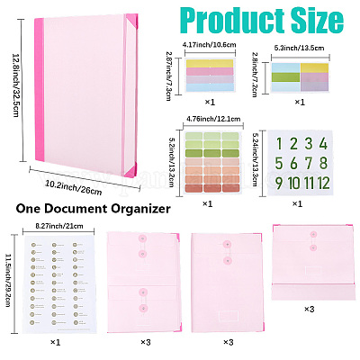 Карманы для бумажных файлов AJEW-WH20018-28B-1