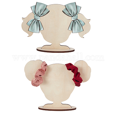 2 сумка 2 стиля милые деревянные держатели для волос в форме девушки ODIS-GA0001-74-1