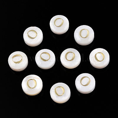 Бусины из натуральных пресноводных ракушек SHEL-N036-01O-1