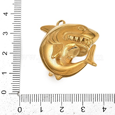 Подвески в виде морских животных из нержавеющей стали 304 STAS-P402-05B-G-1