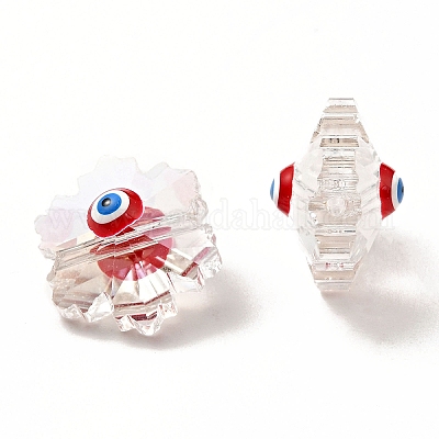 Прозрачные стеклянные бусины GLAA-F121-14-1