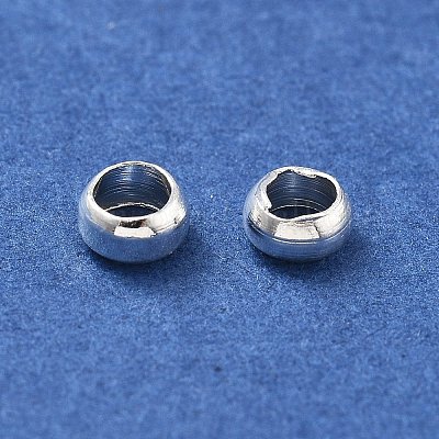 Зажимные бусины из латуни KK-S509-02S-1