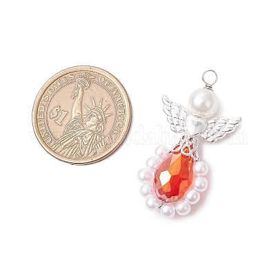 Подвески из стекла в виде ангела PALLOY-JF03732-1