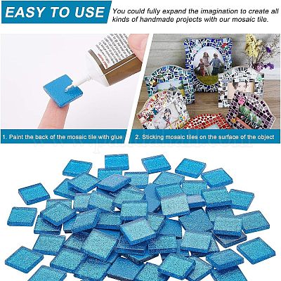 Кабошоны из стекла с блестками GLAA-FH0001-03A-1