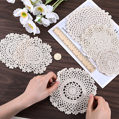 16 шт. 8 стиля подставок под стаканы из хлопка AJEW-GF0009-04-1