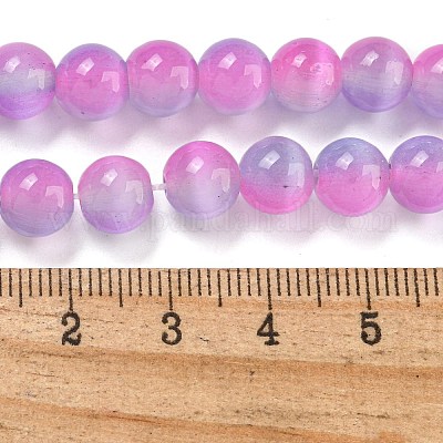 Chapelets de perles d'œil de chat&nbsp;G-K378-A07-01-1