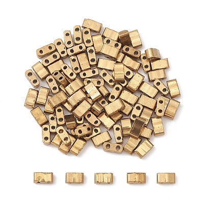 Стеклянные бусины цвета металлик SEED-YW0002-36C-1