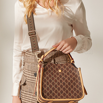 2 шт. 2-х цветные лямки для сумки из полиэстеровой тесьмы в стиле бохо DIY-WR0003-37-1