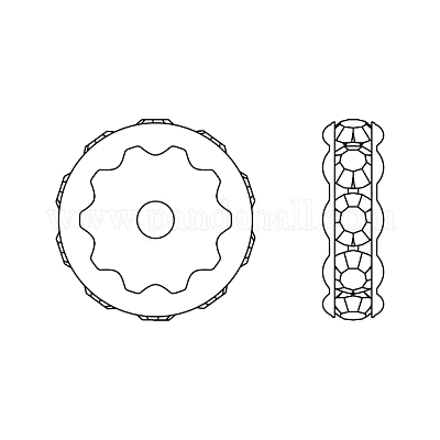 Оправы из кристаллов preciosa® maxima с несколькими камнями Y-PRC-MA6-00030-G-1