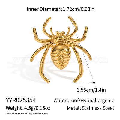 Комплекты манжет-колец-пауков из нержавеющей стали 304 в богемном стиле для женщин DF4394-1-1