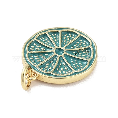 Подвески из латуни с эмалью в стойку KK-M293-39G-06-1