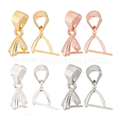 8 шт. 4 цвета 925 серебряных держателя для ледоруба STER-PH0001-95-1