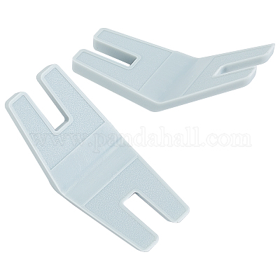 2pcs Jumper Sewing Tool Plastic Sewing Machines Clearance Plate Button Reed  Presser Foot Hump Jumper for Thin or Thick Fabrics