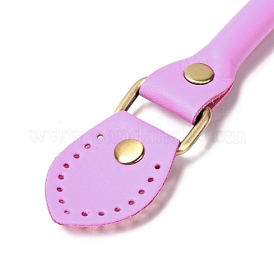 Конец листа кожа из микрофибры пришивка ручек сумки FIND-D027-12E-1