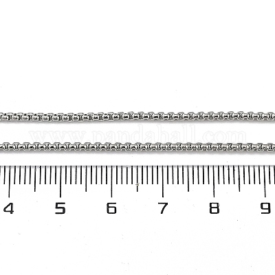 1.5 мм стойка покрытие латунные цепочки ожерелья для женщин мужчин MAK-L044-21P-1