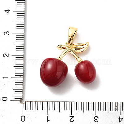 Подвески латуни cmолы KK-D383-01G-01-1