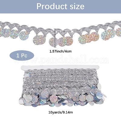 Лента из полиэфирного кружева с бахромой OCOR-WH20006-26B-1