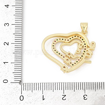 Латунные микро проложить кубического циркония подвески KK-D317-086G-1