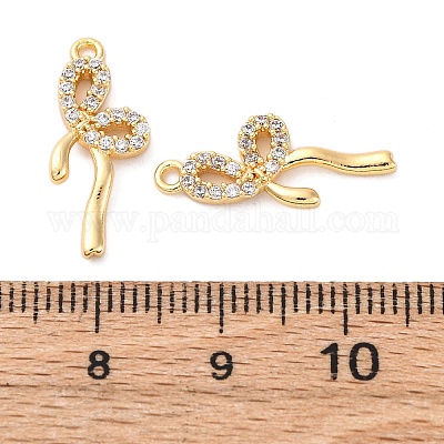 Подвески латунные горный хрусталь KK-E793-16G-1