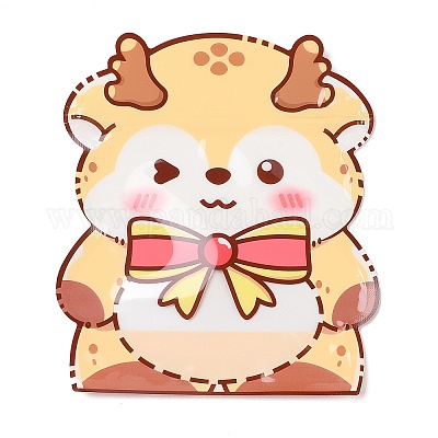 Рождественские тематические пластиковые пакеты с застежкой-молнией ABAG-Q053-06C-1