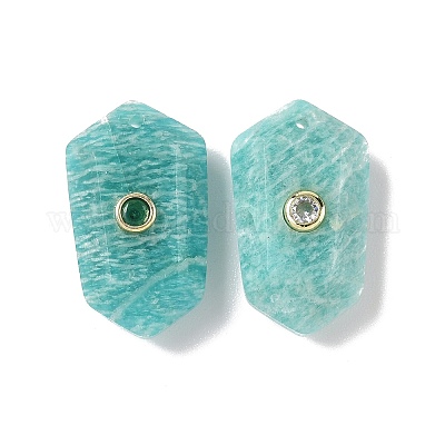 Граненые подвески из натурального амазонита G-B151-02I-1