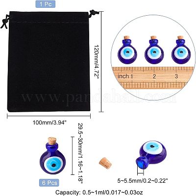 Подвески ручной работы бусины бутылки духов LAMP-NB0001-20-1