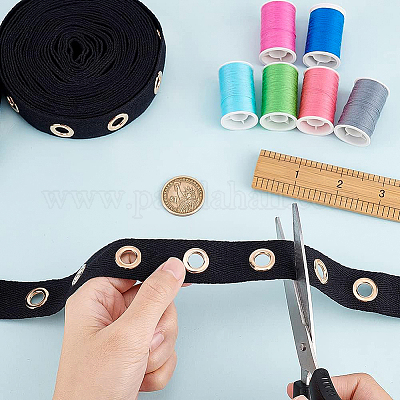 Хлопковые ленты с люверсами и металлическими проволочными завязками SRIB-BC0001-06-1