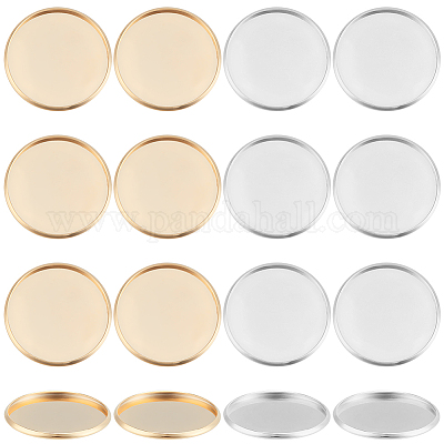 40 шт. 2-х цветные чашки из нержавеющей стали 304 с гладкими краями STAS-SC0009-11-1